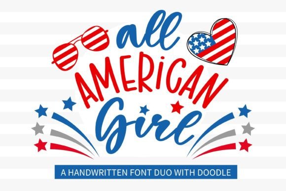 All American Girl: A Charming Handwritten Typeface for Editorial Design