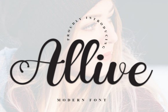 Allive: A Handwritten Typeface for Editorial Elegance