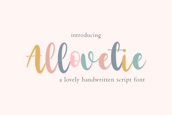 Allovetie Font: A Script That Speaks for Your Brand