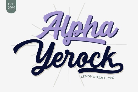 Alpha Yerock Font: A Bold Script for Business Branding