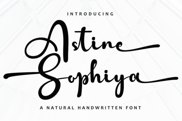 Astine Sophiya Font: A Sweet Touch for Small Business Branding