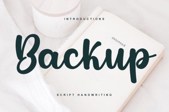 Backup Font: A Handwritten Typeface for Editorial Elegance