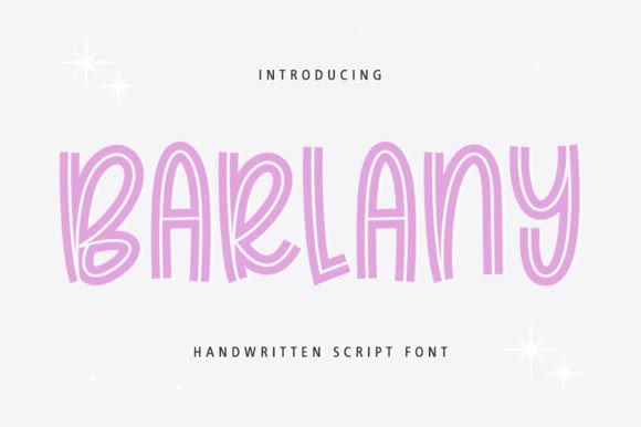 Barlany Font: A Script Typeface for Elegant Editorial Design