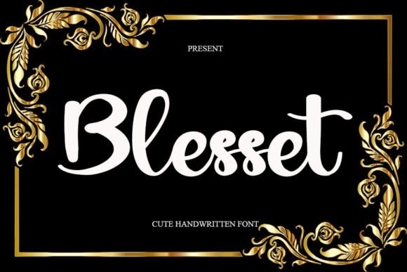 Blesset: A Handwritten Font for Editorial Elegance