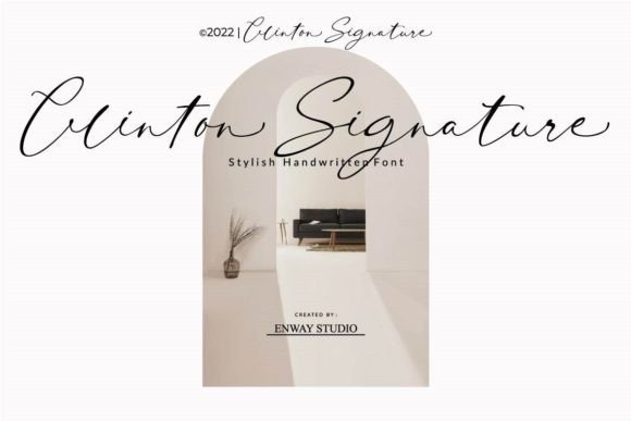 Clinton Signature Font: A Elegance for Editorial Design