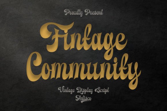 Fintage Community Font: A Vintage Touch for Your Brand