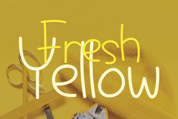 Fresh Yellow: A Handwritten Font for Sweet, Stylish Crafts