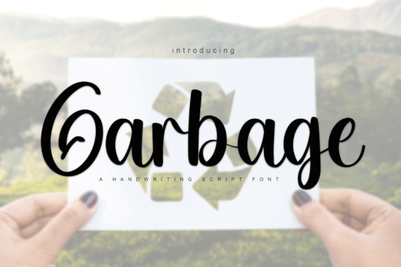 Garbage Font: A Handwritten Typeface for Editorial Elegance