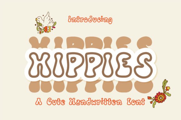 Hippies Font: A Handwritten Typeface for Makers and Creators