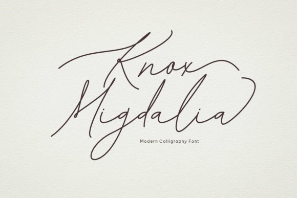 Knox Migdalia: A Script Font That Elevates Handmade Creations