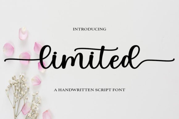 Limited Font: A Script Amp Typeface That Elevates Campaign Design