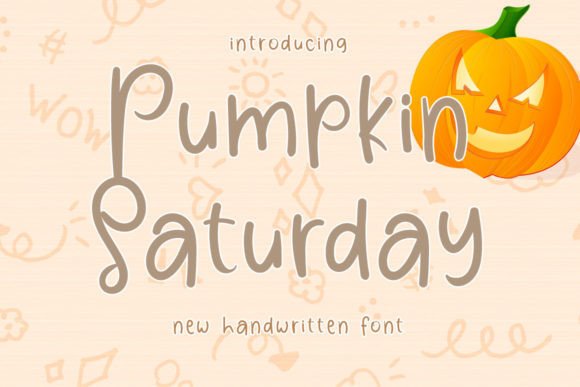 Pumpkin Saturday: A Fresh Handwritten Typeface for Branding Projects
