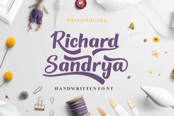 Richard Sandrya Font: A Handwritten Touch for Your Brand