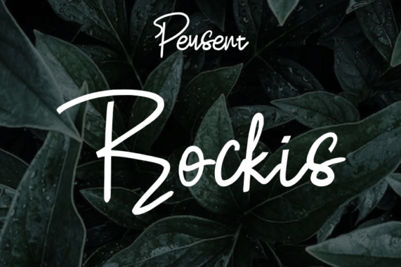 Rockis: A Modern Script Typeface for Digital Design