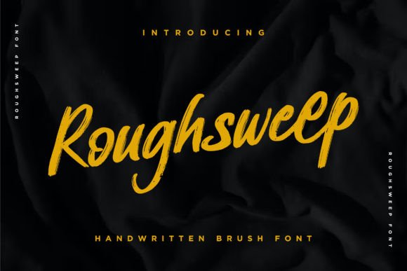 Roughsweep: A Brush Script Font That Feels Handmade