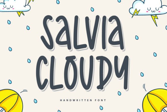 Salvia Cloudy: A Playful Font for Memorable Brand Content