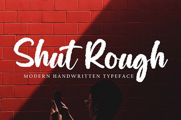 Shut Rough: A Bold Script Font for Impactful Design
