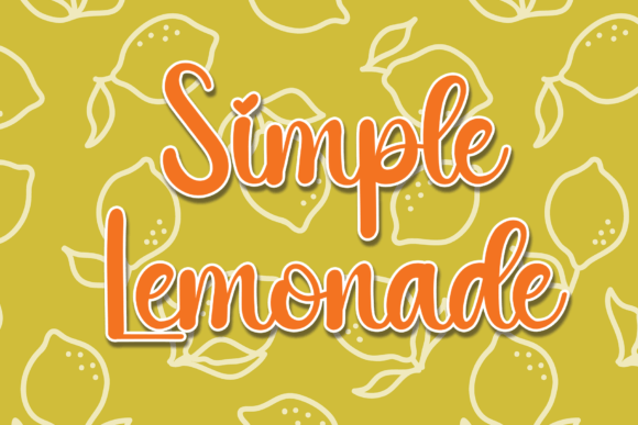 Simple Lemonade: A Joyful Handwritten Font for Crafters and Makers