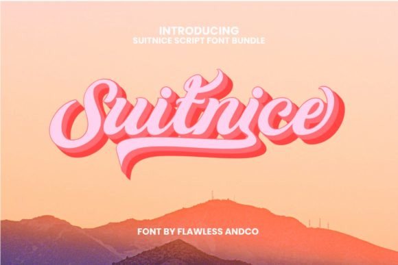 Suitnice: A Groovy Script Font That Elevates Branding Projects
