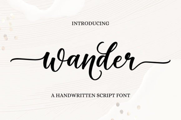 Wander Font: Elevating Campaign Design with Handwritten Elegance